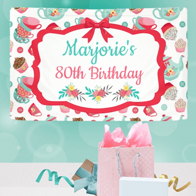 Tea Party Birthday Banner (Von Creator hochgeladen)