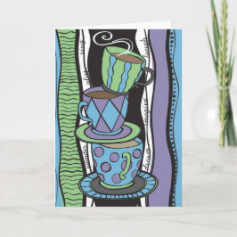 Tea Party Blank Card Karte