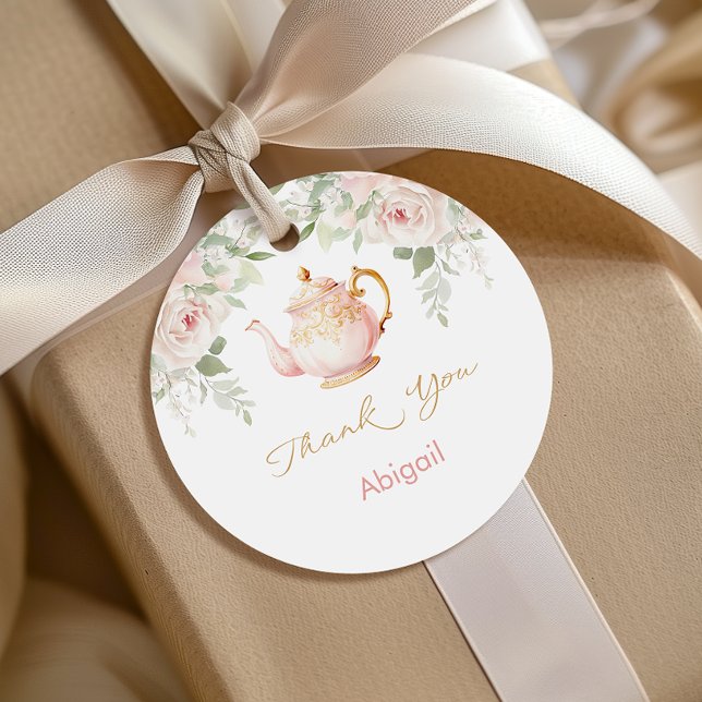 Tea-Party-Brautparty Geschenkanhänger (Tea Party Bridal Shower Favor TagsTea Party Bridal Shower Favor Tags)