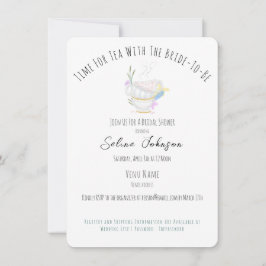 Tea Party Bridal Dusche Einladung