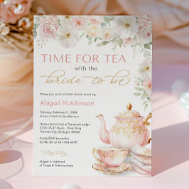Tea Party Bridal Shower Invitation Einladung
