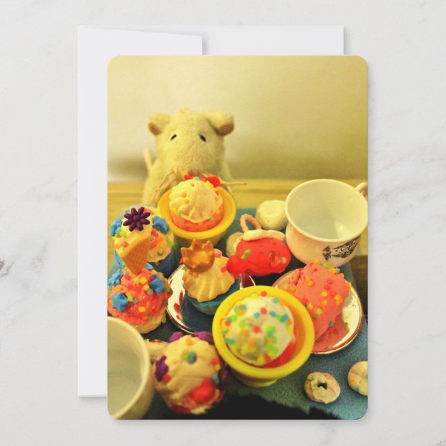 Tea-Party Einladung (Vorderseite)