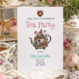 Tea-Party Einladung