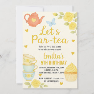 Tea Party Einladung zum Geburtstag