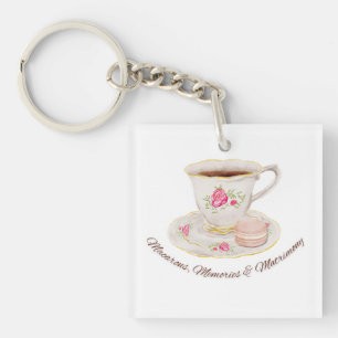 Tea Party Elegante Brautparty Junggesellinnenabsch Schlüsselanhänger