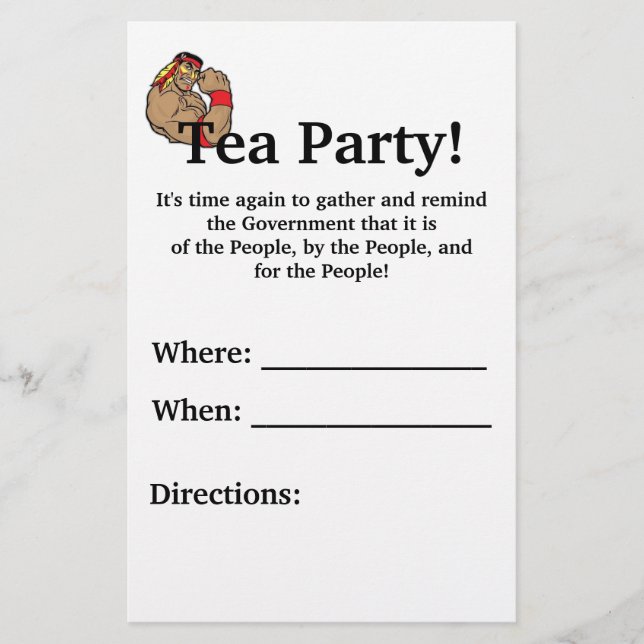 Tea Party! Flyer (Vorne)