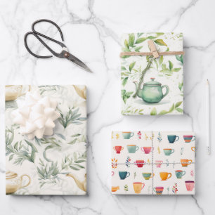 Tea-Party Geschenkpapier Set
