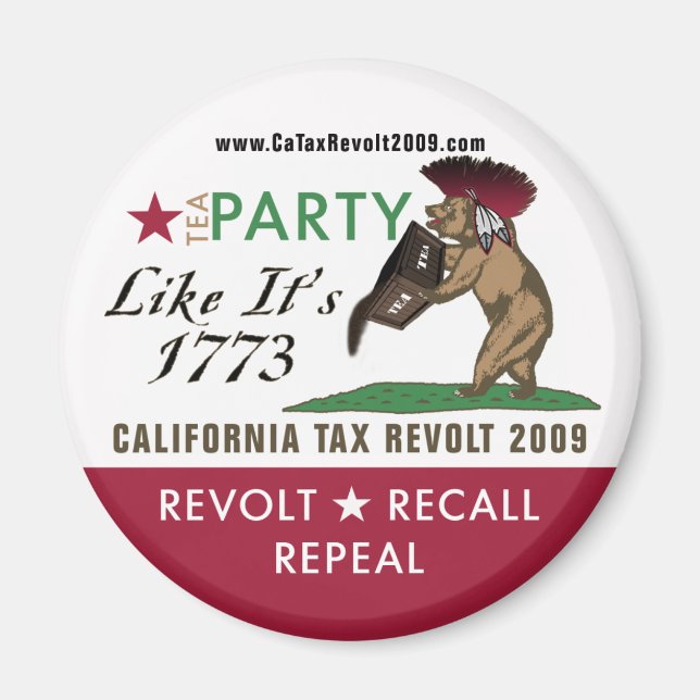 Tea Party Like It's 1773 Magnet (Devant)