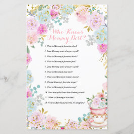 Tea Party Pastel Floral, der Mommy Best kennt