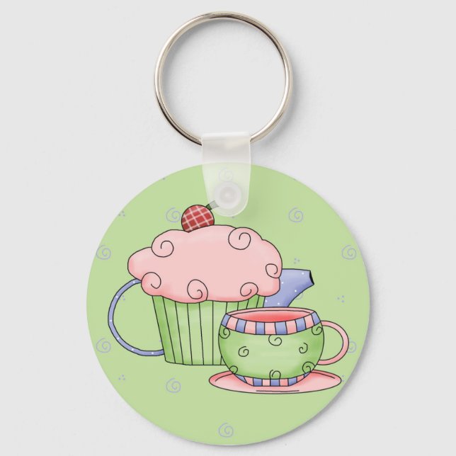 Tea-Party Schlüsselanhänger (Vorderseite)