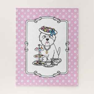Tea Party Westie - West Highland White Terrier