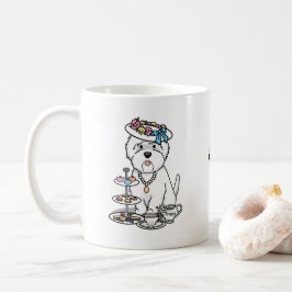 Tea Party Westie - West Highland White Terrier Kaffeetasse