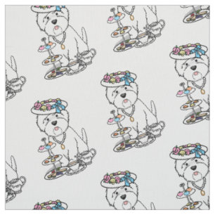 Tea Party Westie - West Highland White Terrier Stoff