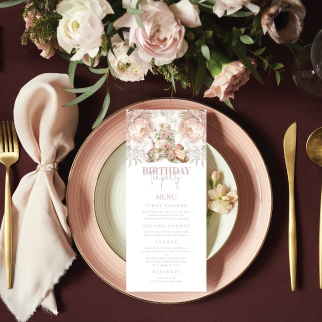 Tea Party Wilhelm Tell Menükarte (Von Creator hochgeladen)