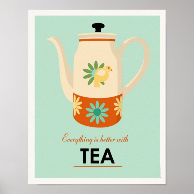 Tea Pot aus dem Mittelalter Poster (Vorne)