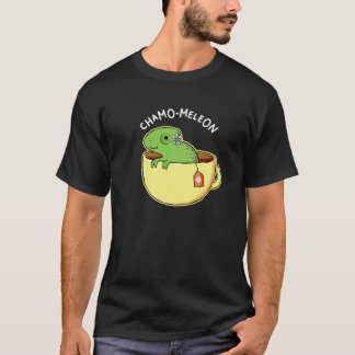 Tea Pun animal Chamo-meleon T-shirt foncé