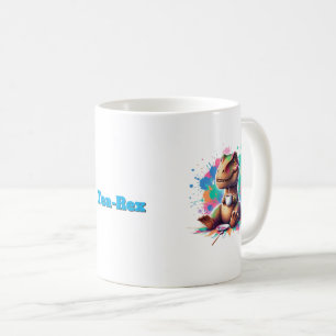 Tea‑Rex – Cartoon Dino mit Tee    Kaffeetasse
