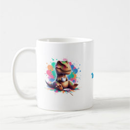 Tea‑Rex – Cartoon Dino mit Tee | Kaffeetasse