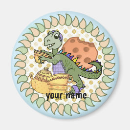Tea Rex Dinosaur Magnet