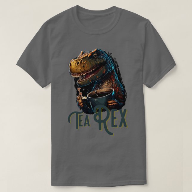 Tea Rex Dinosaur T-Shirt (Design vorne)