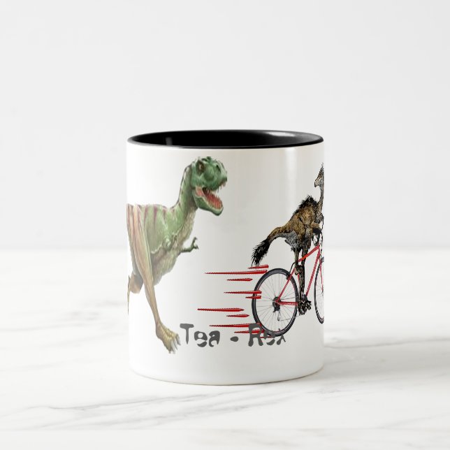 Tea Rex drôle t-rex design mug (Centre)