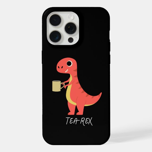 Tea-Rex iPhone 15 Pro Max Hülle (Rückseite)