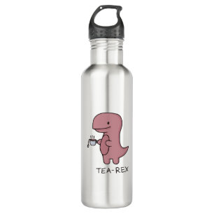 Tea-Rex, Niedlicher Dinosaurier, Funny-T-rex Edelstahlflasche