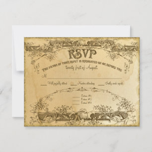 Tea Sort Vintage Mariage 2 - Invitation Invitation