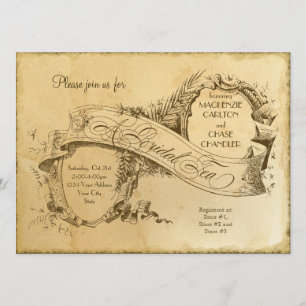 Tea Stated Vintage Wedding 1 - Einladung