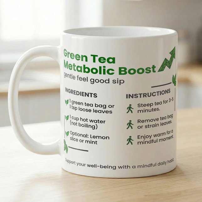 Tea Steep Time Guide; Energy Boost Recipe Tea Kaffeetasse (Von Creator hochgeladen)