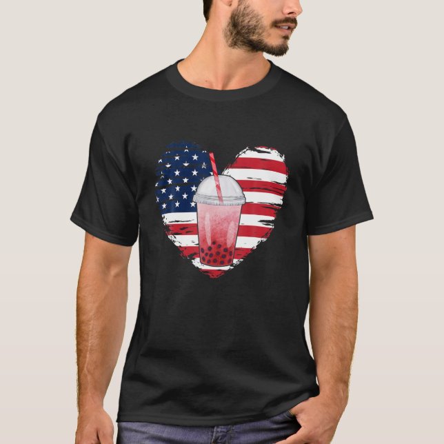 Tea Tea Lover Usa Fla T-Shirt (Vorderseite)