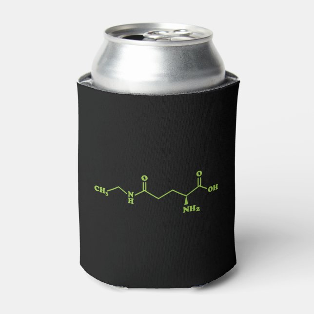 Tea Theanine Molecular Chemical Formel Dosenkühler (Kanne Vorderseite)
