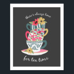 Tea Time Art Print by Origami Poster<br><div class="desc">.</div>