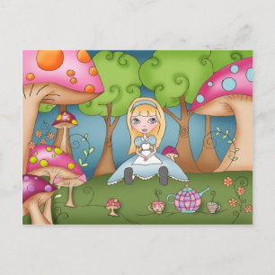 Tea time avec Alice - Cartes postales