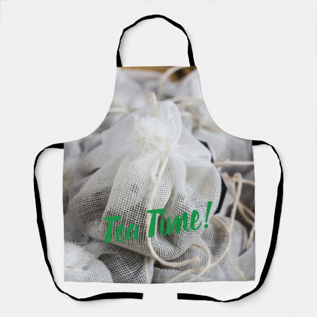 Tea Time Bag für Teeliebhaber Schürze (Vorderseite)