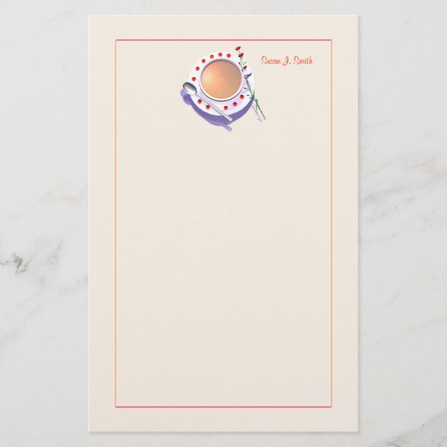 Tea Time Briefpapier (Vorderseite)