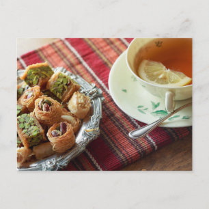 Tea time Carte postale de la salle de thé pour le 