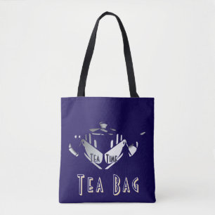 Tea Time Dk Blue Tasche