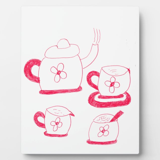 Tea Time Foto Plaque Fotoplatte (Vorderseite)