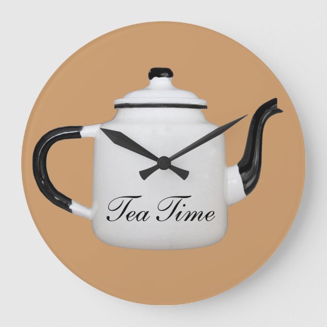 Tea Time Große Wanduhr (Vorderseite)