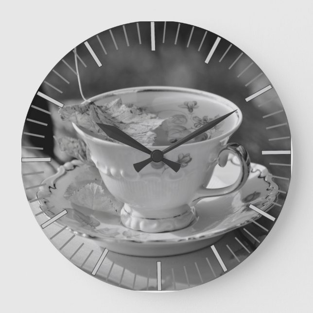 Tea Time Große Wanduhr (Vorderseite)