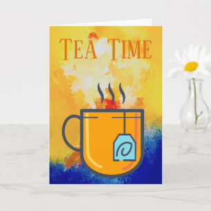 Tea Time Grußkarte Karte