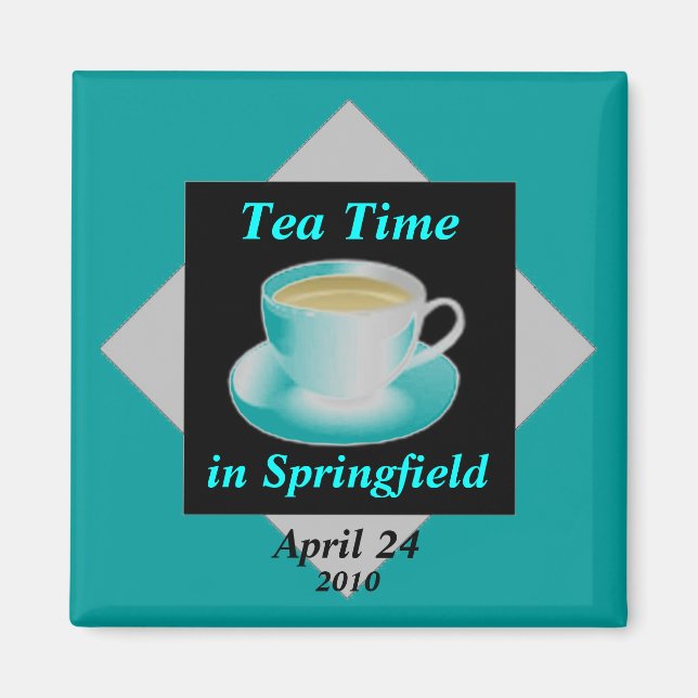 Tea Time - individualisierbares Magnet (Vorne)