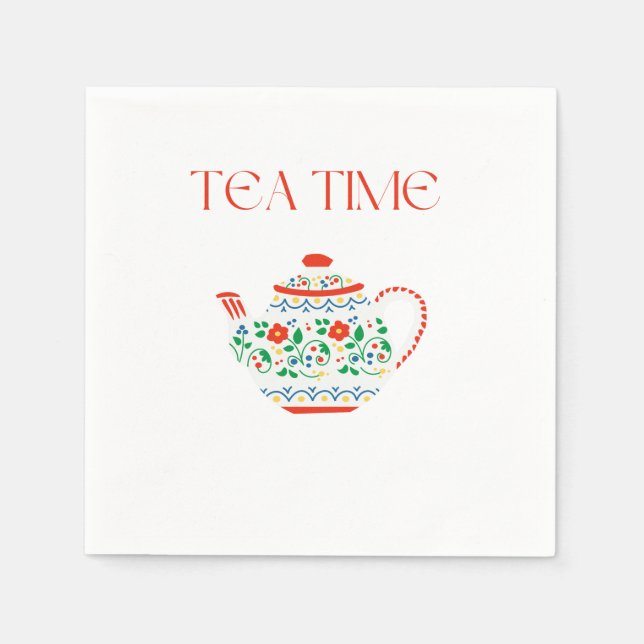 TEA TIME KAFFEE TASSE SERVIETTE (Vorderseite)