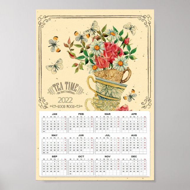 Tea Time Kalender 2022 Poster (Vorne)