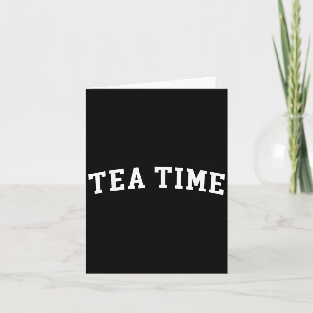 Tea Time Karte (Vorderseite)