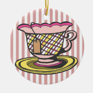 Tea Time Keramikornament