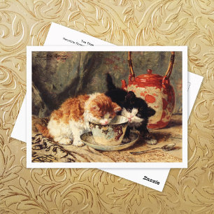 Tea Time Kittens Henriëtte Ronner-Knip Postkarte