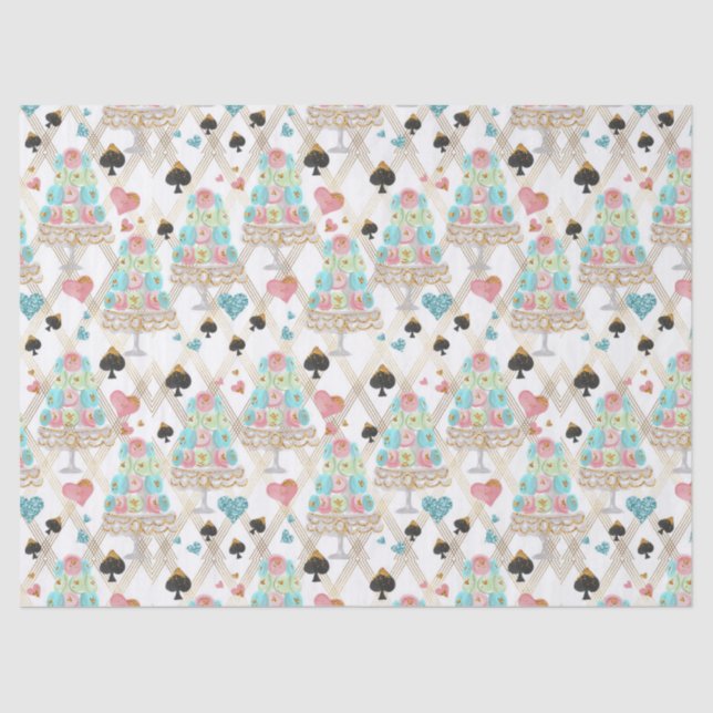 Tea Time Pattern Seidenpapier (Vorderseite)