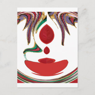 Tea Time Roter Tee.png Postkarte